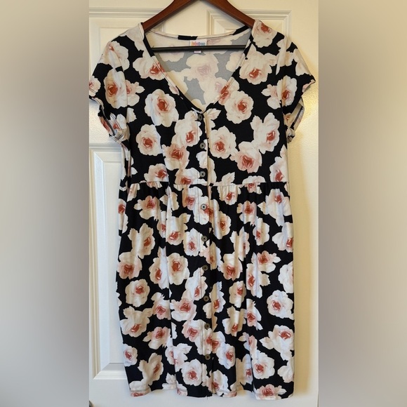 LuLaRoe Heidi Babydoll Floral Print Size Small - Picture 1 of 8
